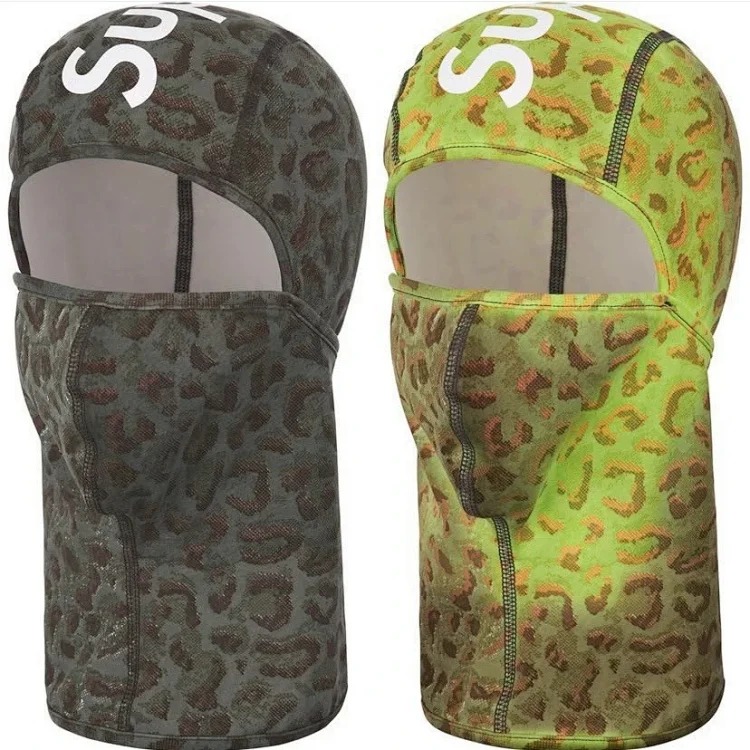 Cross-border foreign trade Supreme temperature-sensitive color-changing mask winter windproof warm headgear knitted hat pullover hat trend